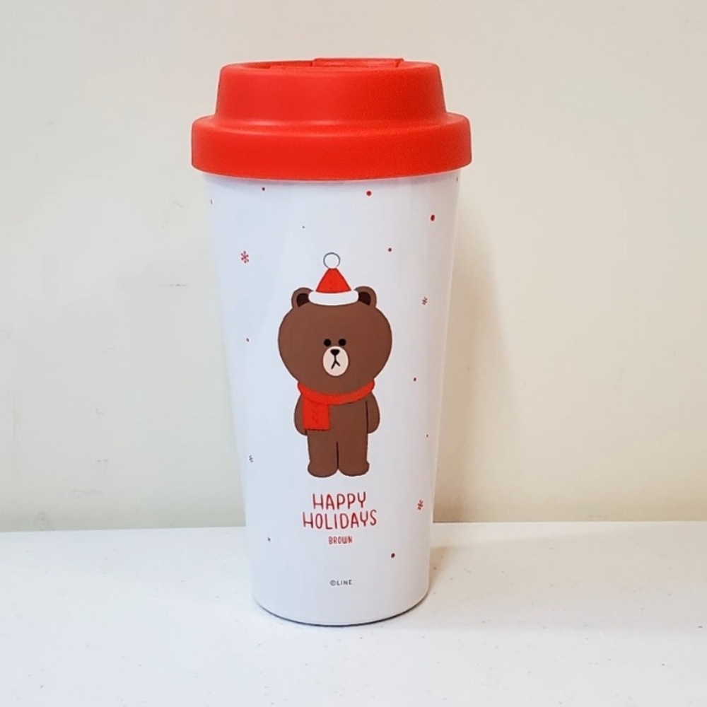 Limited Holiday Winter Edition Line Friends Brown Tumbler